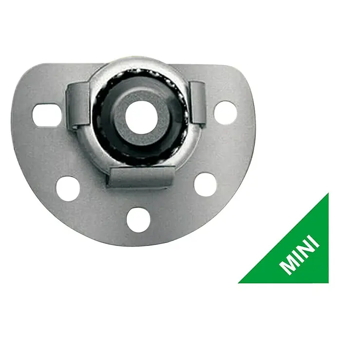 Schellenberg Fijación de pared Mini - 80 x 60 x 18 mm, Diámetro eje octogonal: 40 mm - Un mini rodamiento de bolas giratorio con placa de montaje. Componente compacto y robusto para aplicaciones que requieren movimiento rotacional.
