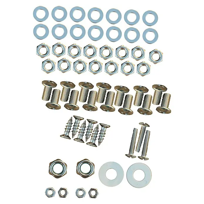 Schrauben-Set - Passend für: Kingstone Kugelgrill Bullet 66 - Verschiedene Schrauben, Muttern und Unterlegscheiben. Geeignet für Heimwerkerprojekte und Reparaturen mit hochwertigem Schraubensortiment.