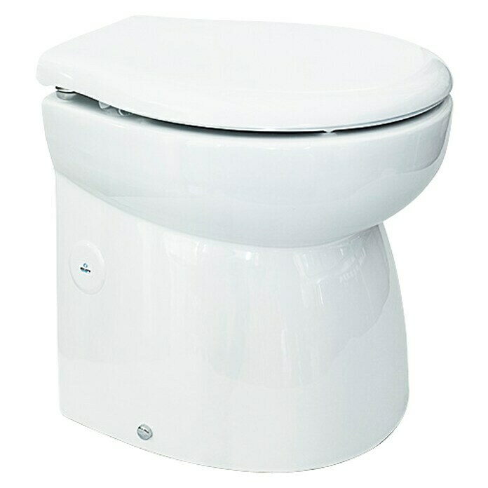 Albin Pump Bordtoilette Silent PremiumL x B x H: 45,5 x 33,5 x 45,5 cm, Elektrisch, Weiß Front View