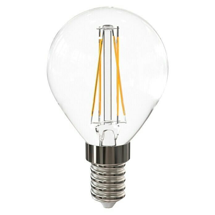 Garza Bombilla LED (4 W, E14, Color de luz: Blanco neutro, No regulable, Redondeada)