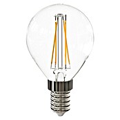 Garza Bombilla LED Filamento (4 W, E14, Color de luz: Blanco cálido, No regulable, Redondeada)