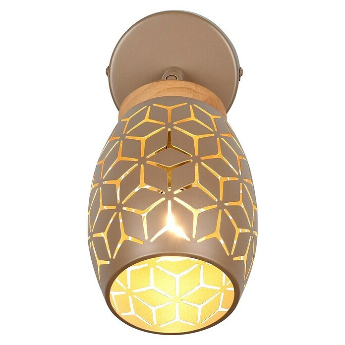 Reality Leuchten Bidar Wandlamp Bidar (Koffie, E14, Diameter: 12 cm) | BAUHAUS