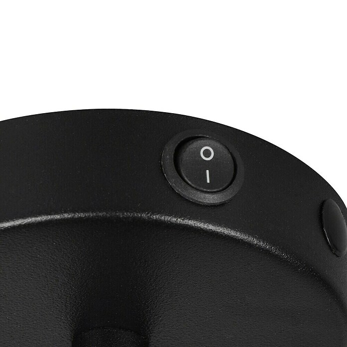 Reality Leuchten Bidar Aplique de pared (Negro, E14, Diámetro: 12 cm) | BAUHAUS