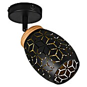 Reality Leuchten Bidar Aplique de pared (Negro, E14, Diámetro: 12 cm) | BAUHAUS