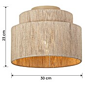 Trio Lighting Plafondlamp Smilla (Bruin, Ø x h: 30 x 23 cm, E27) | BAUHAUS
