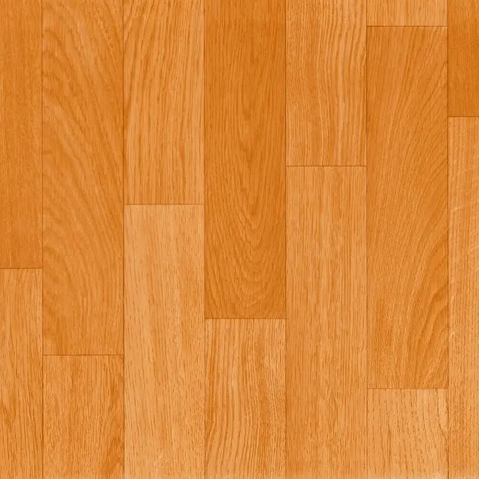 Tarkett Suelo de PVC a metros Patrimoine Dark - Efecto madera, Ancho: 2 m, Marrón/Roble oscuro - Detalle de un patrón de suelo laminado con aspecto de madera, que muestra un diseño cálido y acogedor.