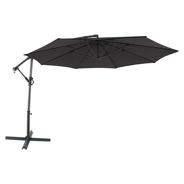 Sunfun Zweefparasol (Antraciet, Diameter: 350 cm)