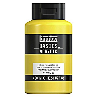 Liquitex Basics Acrylfarbe (Kadmiumgelb mittel, 400 ml)