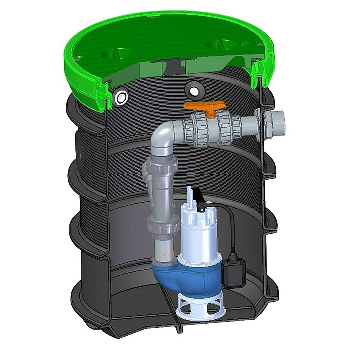 Roto Schmutzwasserpumpe Ropump DN 600 Pentax DG102TG (L x B x H: 600 x 600 x 1 000 mm) | BAUHAUS
