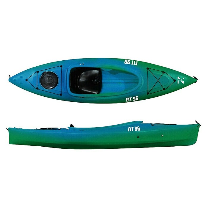 Roto Kajak Fit 96 (L x B: 2 900 x 760 mm, Geeignet für: 1 Person, Türkis, Kunststoff) | BAUHAUS