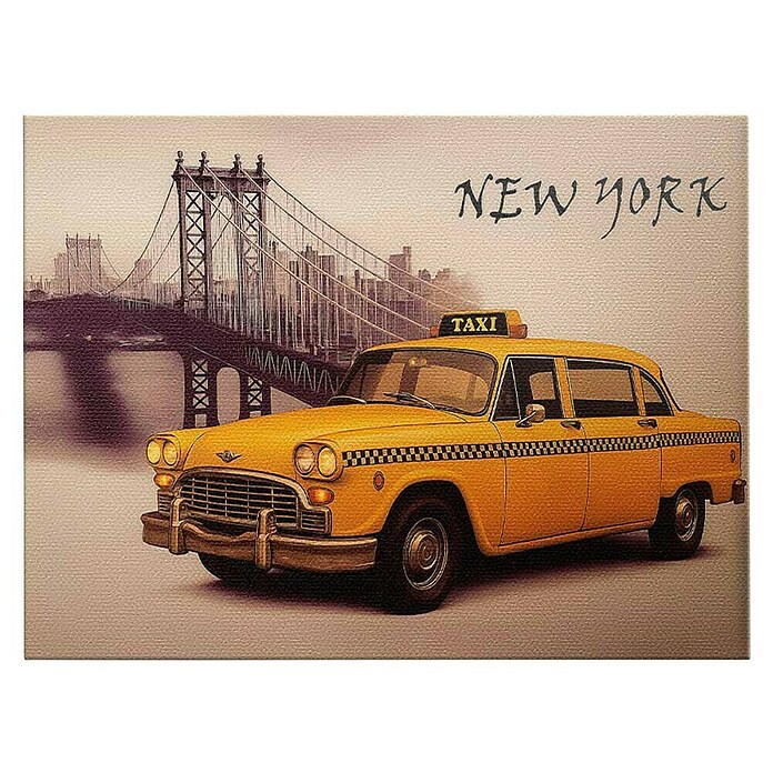 Dotcomcanvas Decopanel Vintage (New York, B x H: 60 x 80 cm, MDF) | BAUHAUS