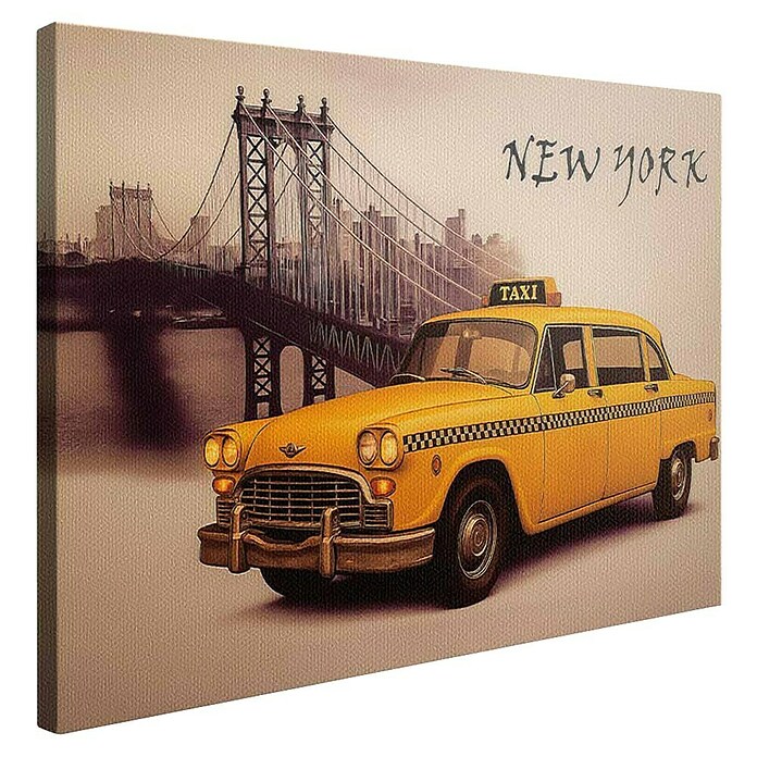 Dotcomcanvas Decopanel Vintage (New York, B x H: 60 x 80 cm, MDF) | BAUHAUS