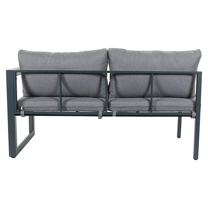 Sunfun Conjunto de muebles Christine (6 pzs., Aluminio/Poliéster, Antracita/Gris) | BAUHAUS