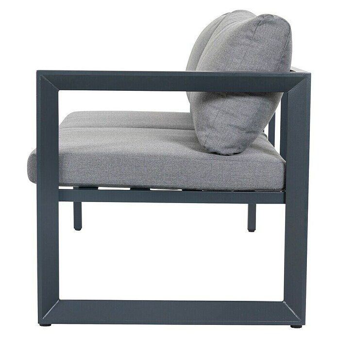 Sunfun Conjunto de muebles Christine (6 pzs., Aluminio/Poliéster, Antracita/Gris) | BAUHAUS