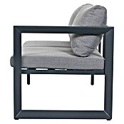 Sunfun Conjunto de muebles Christine (6 pzs., Aluminio/Poliéster, Antracita/Gris) | BAUHAUS