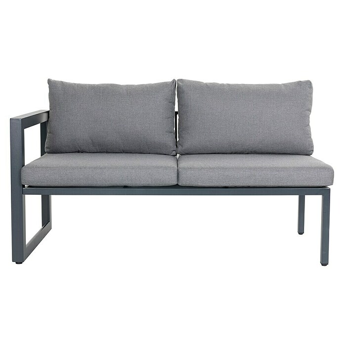 Sunfun Conjunto de muebles Christine (6 pzs., Aluminio/Poliéster, Antracita/Gris) | BAUHAUS