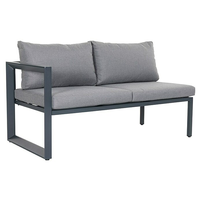 Sunfun Conjunto de muebles Christine (6 pzs., Aluminio/Poliéster, Antracita/Gris) | BAUHAUS