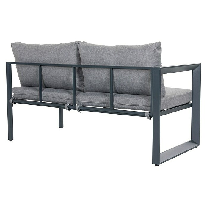 Sunfun Conjunto de muebles Christine (6 pzs., Aluminio/Poliéster, Antracita/Gris) | BAUHAUS