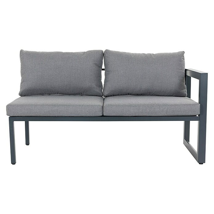 Sunfun Conjunto de muebles Christine (6 pzs., Aluminio/Poliéster, Antracita/Gris) | BAUHAUS