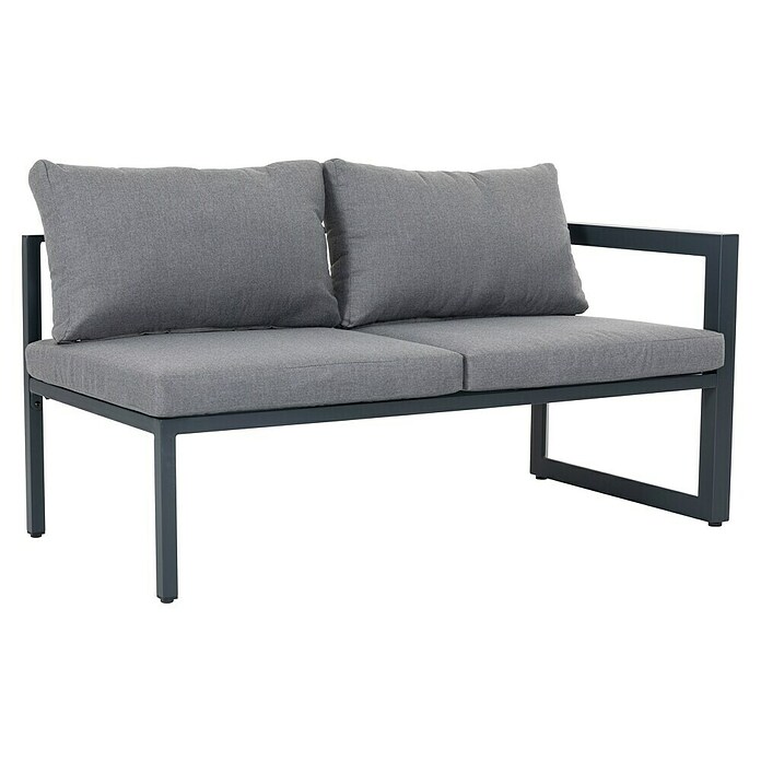 Sunfun Conjunto de muebles Christine (6 pzs., Aluminio/Poliéster, Antracita/Gris) | BAUHAUS