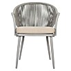 Sunfun Conjunto de muebles Gina (3 pzs., Acero/Cuerda sintética, Beige/Gris) | BAUHAUS