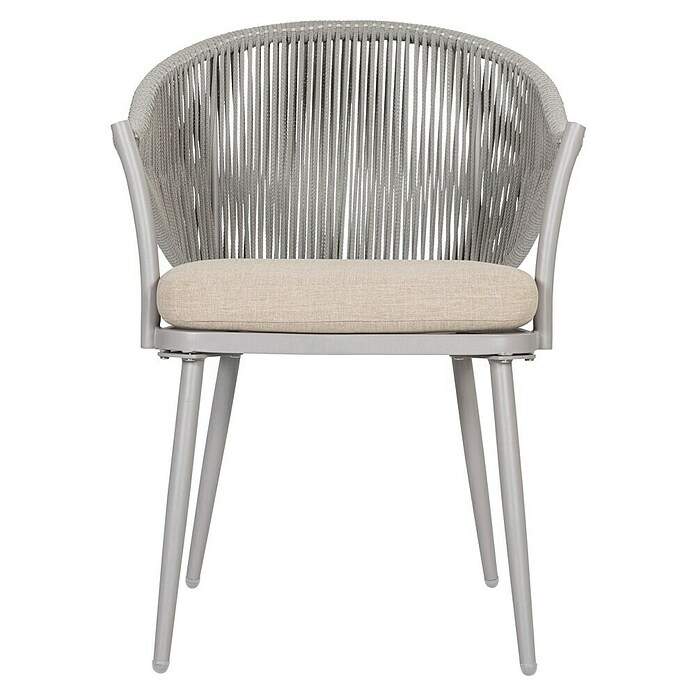 Sunfun Conjunto de muebles Gina (3 pzs., Acero/Cuerda sintética, Beige/Gris) | BAUHAUS