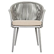 Sunfun Conjunto de muebles Gina (3 pzs., Acero/Cuerda sintética, Beige/Gris) | BAUHAUS
