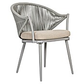 Sunfun Conjunto de muebles Gina (3 pzs., Acero/Cuerda sintética, Beige/Gris) | BAUHAUS