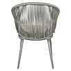 Sunfun Conjunto de muebles Gina (3 pzs., Acero/Cuerda sintética, Beige/Gris) | BAUHAUS