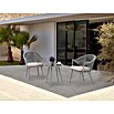 Sunfun Conjunto de muebles Gina (3 pzs., Acero/Cuerda sintética, Beige/Gris) | BAUHAUS