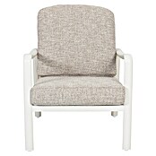 Sunfun Conjunto de muebles Bruna (4 pzs., Ratán sintético/Aluminio/Poliéster, Beige/Gris) | BAUHAUS