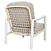 Sunfun Conjunto de muebles Bruna (4 pzs., Ratán sintético/Aluminio/Poliéster, Beige/Gris) | BAUHAUS