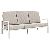 Sunfun Conjunto de muebles Bruna (4 pzs., Ratán sintético/Aluminio/Poliéster, Beige/Gris) | BAUHAUS