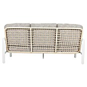 Sunfun Conjunto de muebles Bruna (4 pzs., Ratán sintético/Aluminio/Poliéster, Beige/Gris) | BAUHAUS