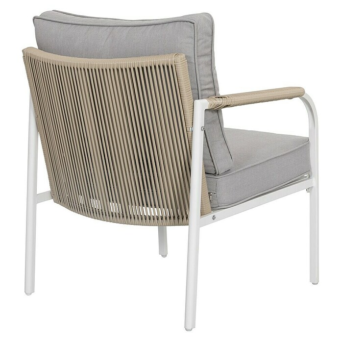 Sunfun Conjunto de muebles Anabel (3 pzs., Ratán sintética/Acero, Beige/Gris) | BAUHAUS