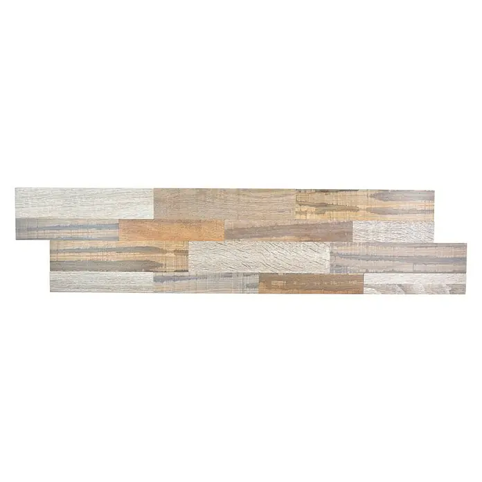 Selbstklebemosaik SAM 4WVHD - 60 x 15,2 cm, Dunkelbraun, Matt - Attraktive Wandpaneele mit Holzstruktur. Diese dekorativen Paneele verleihen jedem Raum einen rustikalen Charme und Wärme.