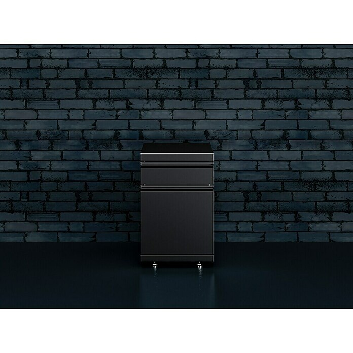 Kingstone Cube Outdoorküchen-Modul Basisschrank (Schwarz, B x T x H: 58 x 58 x 90 cm, Stahl, Sintered Stone) | BAUHAUS