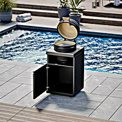 Kingstone Cube Holzkohlegrill Kamado (Durchmesser Grillfläche: 38 cm, Schwarz) | BAUHAUS