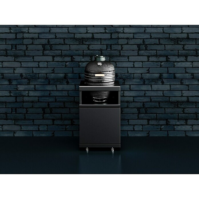 Kingstone Cube Holzkohlegrill Kamado (Durchmesser Grillfläche: 38 cm, Schwarz) | BAUHAUS