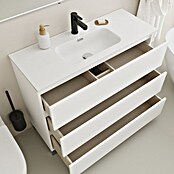 Conjunto de mueble de baño Inter F39 (L x An x Al: 39 x 100 x 85,1 cm, Blanco, 3 pzs.) | BAUHAUS