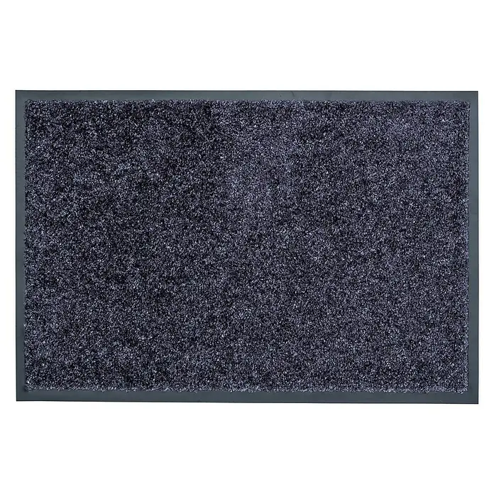 Astra Estera atrapapolvo Tex - Gris azulado, 250 x 90 cm, Material capa útil: 100 % poliamida - Este felpudo antracita de alta calidad con borde de goma es ideal para uso interior y exterior, manteniendo la suciedad alejada eficazmente.