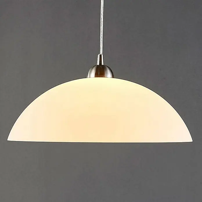 Lindby Pendelleuchte Valeria - weiß / opal, weiß, E27