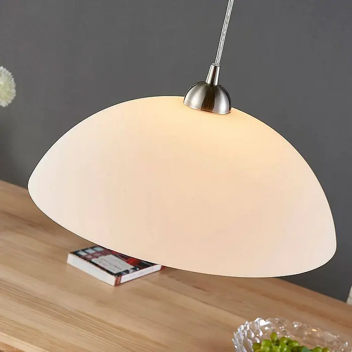 Lindby Pendelleuchte Valeria - weiß / opal, weiß, E27