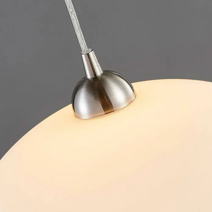 Lindby Pendelleuchte Valeria - weiß / opal, weiß, E27