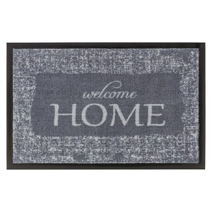 Astra Homelike Sauberlaufmatte Welcome Home (Grau, 40 x 60 cm, 100 % Polyamid)