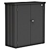 Biohort Geräteschrank (57 x 132 cm, Dunkelgrau Metallic, Doppeltür)