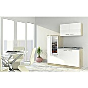 Respekta Cocina compacta Luis (Ancho: 160 cm, Blanco, Placa de cocción y frigorífico) | BAUHAUS