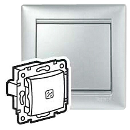 Legrand Kontrollschalterwippe Valena (Aluminium, Kunststoff, Unterputzmontage)