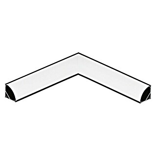 Eglo Eckverbinder Corner Profile 1 links (Schwarz, 11 cm, Aluminium)