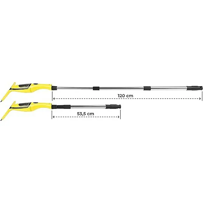 Proregal Akku-Fenstersauger SMART mit Teleskopstange Inkl. Sprühflasche, Mikrofaserwischer - 3,7 V, 2 Ah